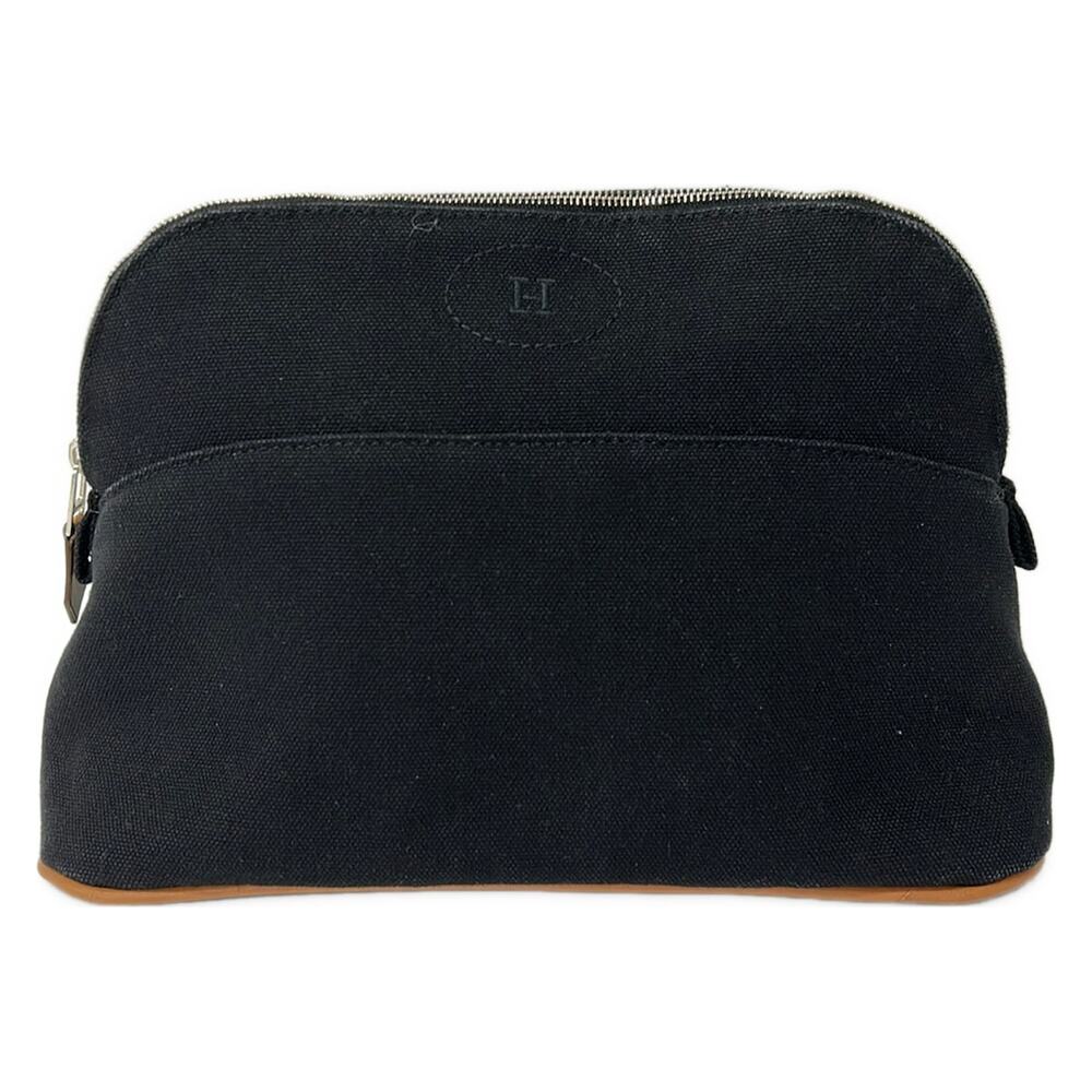 Hermès Pouch Canvas Leather